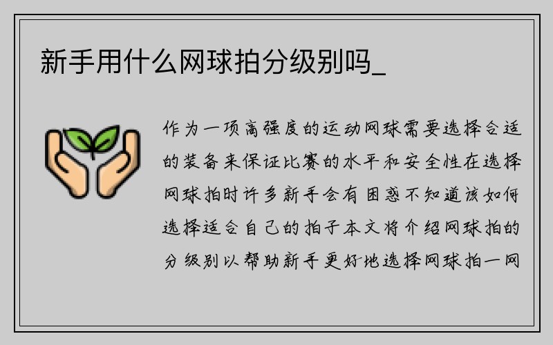 新手用什么网球拍分级别吗_